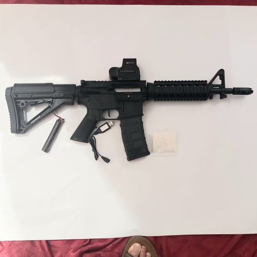 רובה ג'ל חשמלי  אוטומט נטען  גודל 85 ס''מ שחור - M4A1 SUBMACHINE GUN