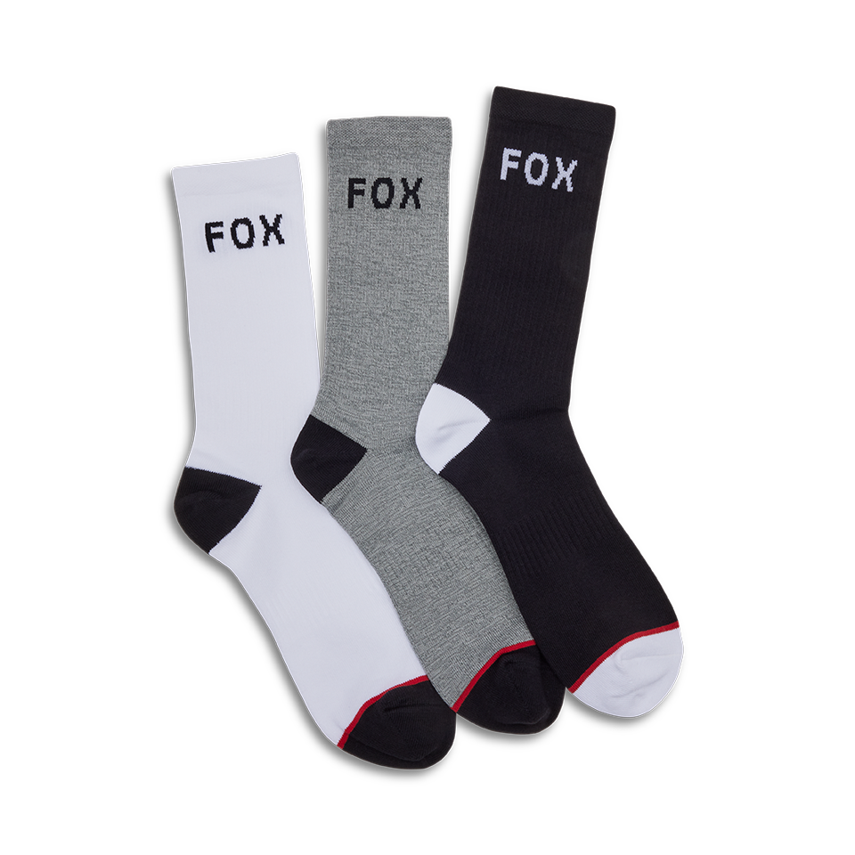סט 3 גרביים אפור לבן ושחור -CREW SOCK 3 PACK V25