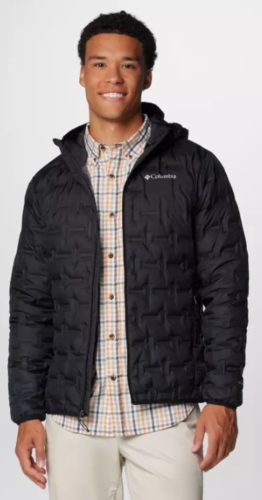 מעיל  לגברים DELTA RIDGE II DOWN HOOD JKT שחור - Columbia