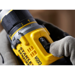 מקדחה/מברגת פטישון נטענת בראשלס 18v stanley fatmax v20 | גוף בלבד | דגם sfmcd721b