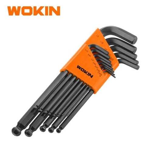 סט מפתחות אלן מושחר 13 יחידות תוצרת WOKIN במגוון גדלים 