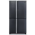 מקרר ‏532 ‏ליטר Sharp SJ8570SL שארפ 4 דלתות מקפיא תחתון נירוסטה מושחרת
