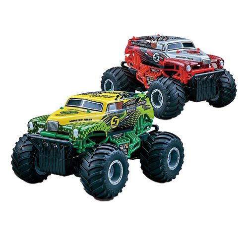 משינה - מארז כפול זוג מכוניות שלט - MACHINA BATTLE TRUCK 1:16