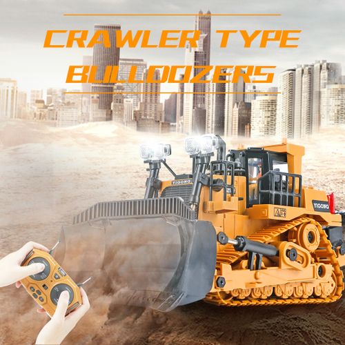 שופל בולדוזר  שלט רחוק גודל מארז 35 ס''מ   1:20-  Bulldozer