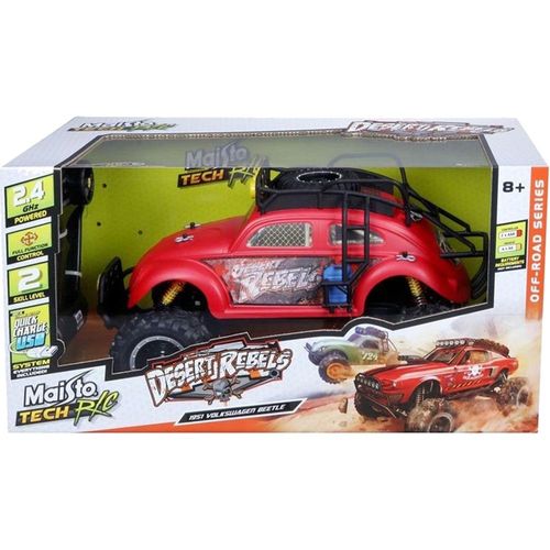 מאיסטו - רכב שלט פולגסווגן חיפושית אדומה - MAISTO DESERT REBELS BEETLE 1951