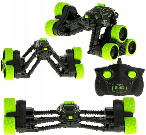 רכב פעלולים עכביש עם שלט -STUNT CAR  SY006