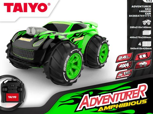מכונית שלט אמפיבית 1:14 ADVENTURE YELLOW 2.4G