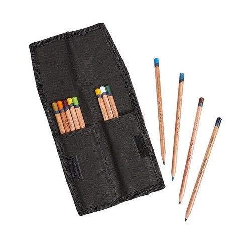 קלמר בד שחור לעפרונות Derwent Pocket Wrap 