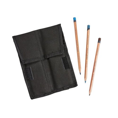 קלמר בד שחור לעפרונות Derwent Pocket Wrap 