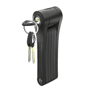 מנעול חוליות מתקפל FoldyLock כולל מתקן, צבע שחור