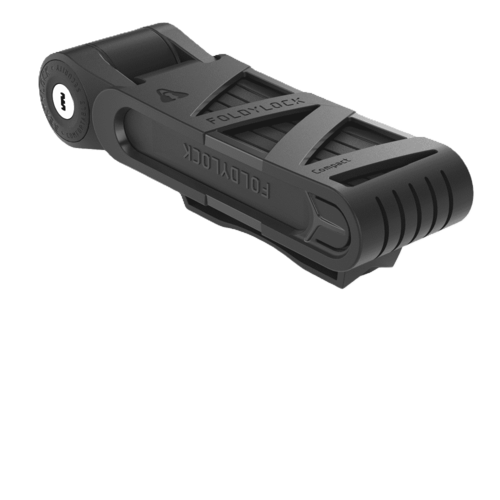 מנעול חוליות מתקפל FoldyLock כולל מתקן, צבע שחור