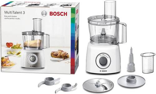 מעבד מזון 2.3 ליטר Bosch 800W MultiTalent3 צבע לבן