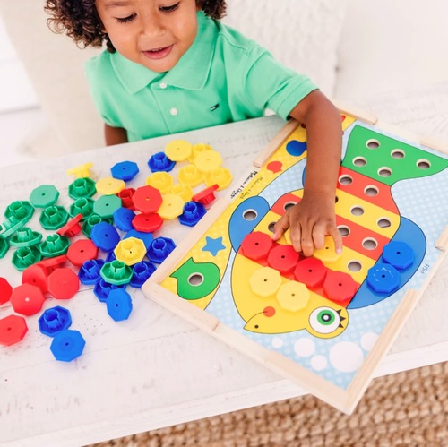 משחק התאמת והשחלת צורות Sort & Snap עם 10 כרטיסיות התאמה דו-צדדיות 75 חלקים