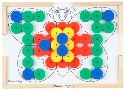 משחק התאמת והשחלת צורות Sort & Snap עם 10 כרטיסיות התאמה דו-צדדיות 75 חלקים