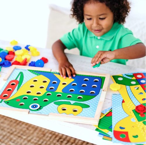 משחק התאמת והשחלת צורות Sort & Snap עם 10 כרטיסיות התאמה דו-צדדיות 75 חלקים