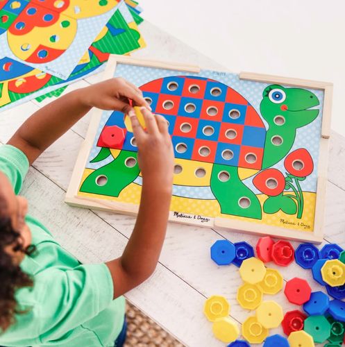 משחק התאמת והשחלת צורות Sort & Snap עם 10 כרטיסיות התאמה דו-צדדיות 75 חלקים