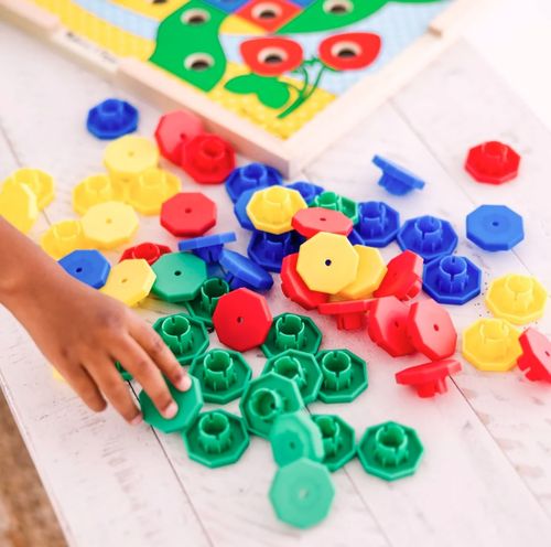 משחק התאמת והשחלת צורות Sort & Snap עם 10 כרטיסיות התאמה דו-צדדיות 75 חלקים