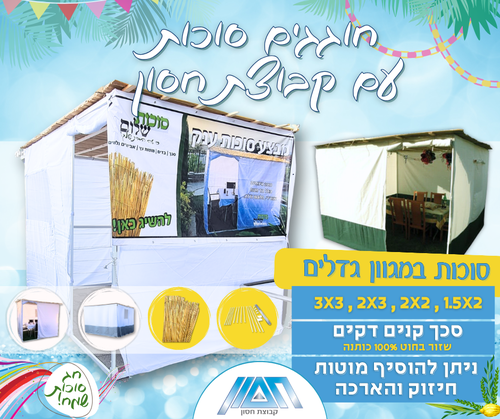 סכך קני סוף מהדרין לסוכה - כשר כהלכה במידות: 1.60X3.10 מטר, כולל תיק נשיאה