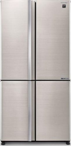 מקרר 4 דלתות מקפיא תחתון 614 ליטר נטו Sharp SJ-9270-IN עם התקן שבת מובנה - גימור נירוסטה 
