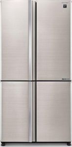 מקרר 4 דלתות מקפיא תחתון 614 ליטר נטו Sharp SJ-9270-IN עם התקן שבת מובנה - גימור נירוסטה 
