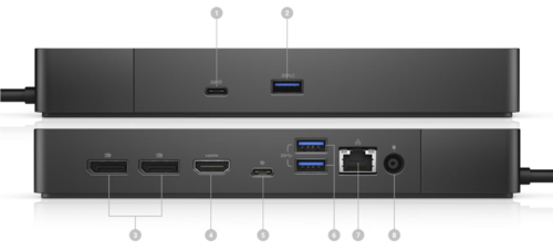 תחנת עגינה - Thunderbolt 3 USB-C WD19DCS Dell דל