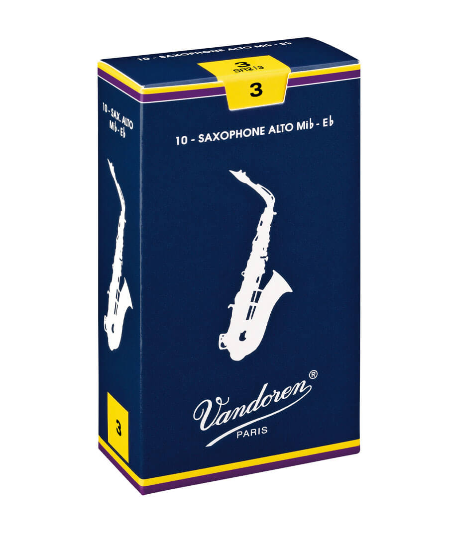 10 עלים Vandoren לסקסופון אלט Eb מספר 3