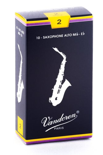 10 עלים Vandoren לסקסופון אלט Eb מספר 2