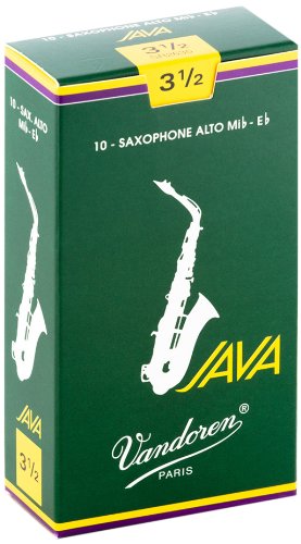 10 עלים Vandoren Java לסקסופון אלט Eb מספר 3.5