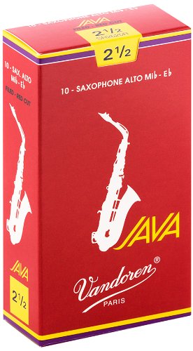 10 עלים Vandoren Java לסקסופון אלט Eb מספר 2.5