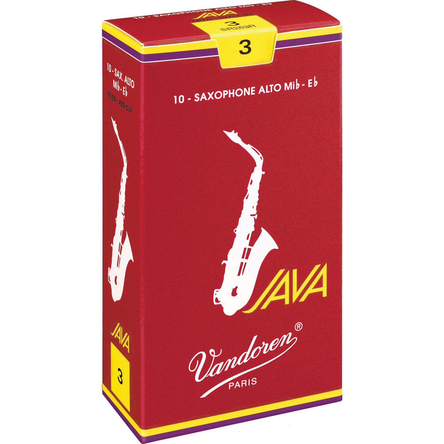 10 עלים Vandoren Java לסקסופון אלט Eb מספר 3
