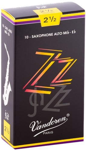 10 עלים Vandoren ZZ Jazz לסקסופון אלט Eb מספר 2.5