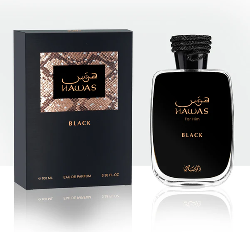 בושם הוואס בלאק רסאסי 100 מ״ל א.ד.פ Hawas Rasasi Black