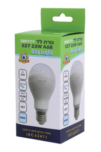 נורת SAFETY 23W A68 אור יום semicom