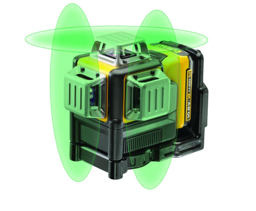 פלס לייזר ירוק 10.8V- 3 קרניים DCE089D1G