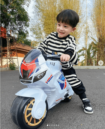 בימבה אופנוע הראשון שלי HONDA עם אפקטים קוליים לגיל שנתיים ומעלה - לבן Grow
