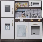 מטבח עץ שחור עם כלי בישול 24*80*80.5