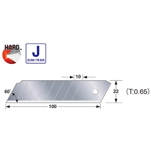 להבי Endura-Blade רחבים 22 מ״מ – TAJIMA LCB-62