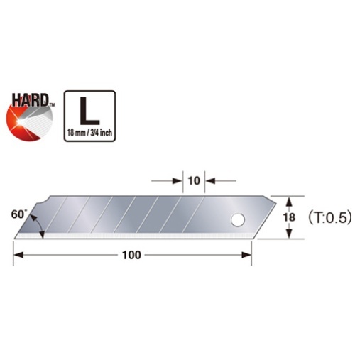 להבי Endura-Blade רחבים 18 מ״מ באריזה משתלמת – TAJIMA LCB-50