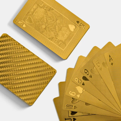 חפיסת קלפים בצבע זהב GoldenCards - טראמפ