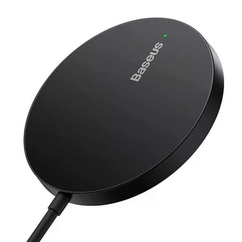 מטען אלחוטי מגנטי Baseus Mini3 Magnetic Wireless Charger 15W צבע שחור