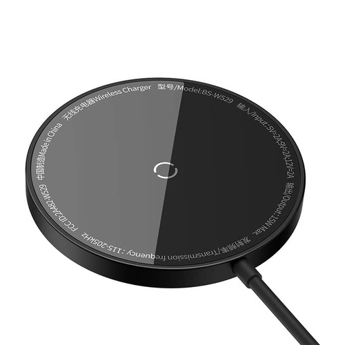 מטען אלחוטי מגנטי Baseus Mini3 Magnetic Wireless Charger 15W צבע שחור