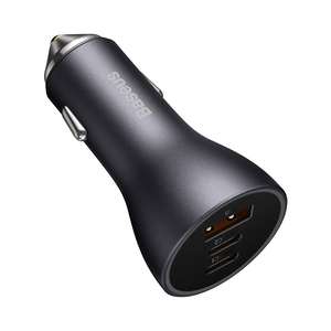 מטען מהיר לרכב Baseus Triple Fast Car Charger 65W U+C+C