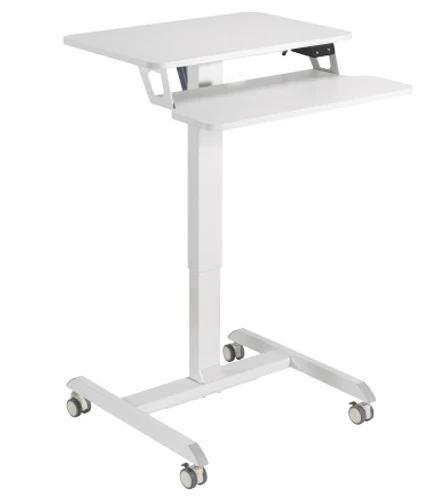 שולחן מקלדת ארגונומי קטן LUMI מתכוונן לגובה - לבן