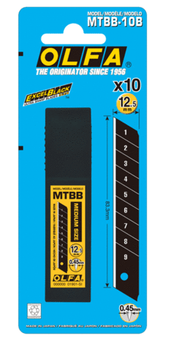 להבים רוחב ביניים לסכין דגם: MTBB-10 OLFA