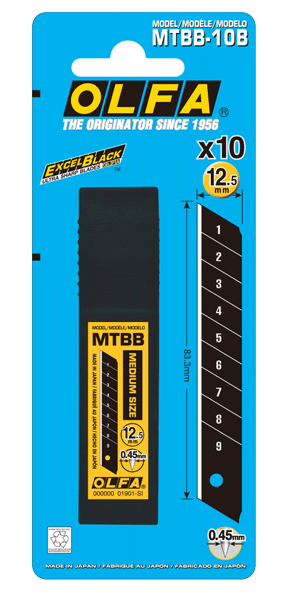 להבים רוחב ביניים לסכין דגם: MTBB-10 OLFA