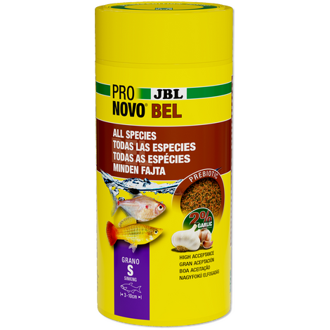 JBL מזון דגים פרו נובו בל מגורען קליק S 250 מ"ל 