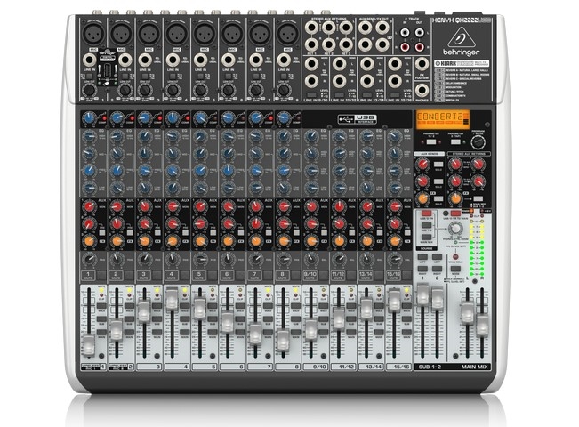 מיקסר 22 ערוצים דגם QX2222USB מבית BEHRINGER