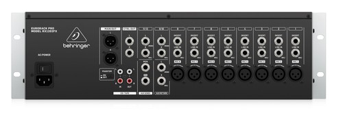 מיקסר 12 ערוצים ל- 3U RACK , יצרן  BEHRINGER דגם RX1202FX