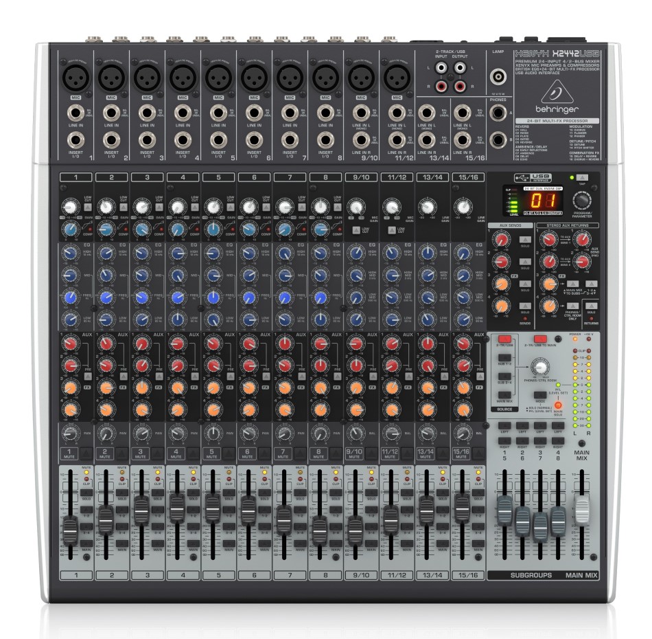 מיקסר 24 ערוצים Behringer X2442USB
