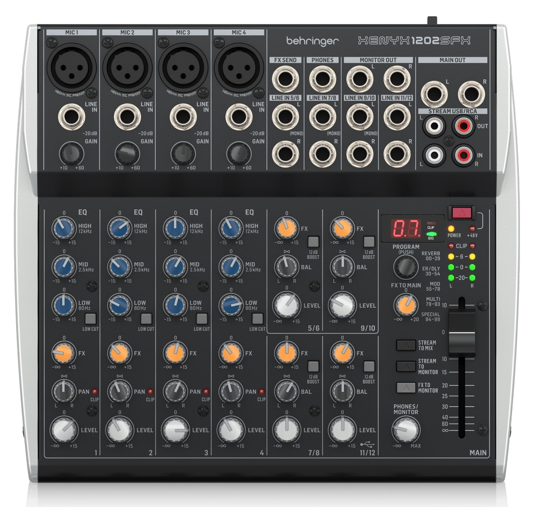 מיקסר Behringer דגם XENYX 1202SFX